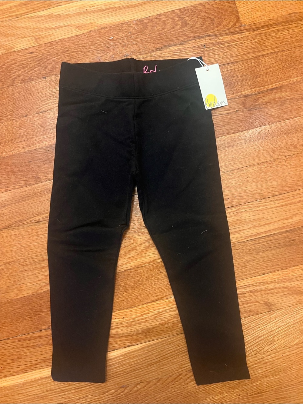Mini Boden Black Girls' Stretch Leggings